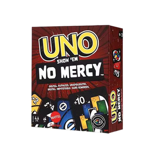 正版美泰UNO色盲款纸牌绝不留情多人团建娱乐扑克牌游戏卡牌168张