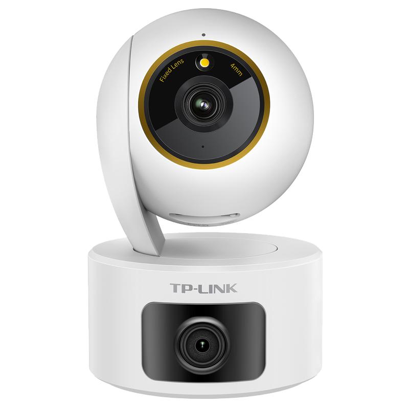 普联TP-LINK摄像头1000万高清全彩家用无线手机wifi远程360度全景监控无死角家庭看护宝宝老人摄影头45AW双摄