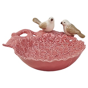 北欧小鸟陶瓷果盘茶点盘餐厅水果盘创意精致家用干果盘点心盘摆盘