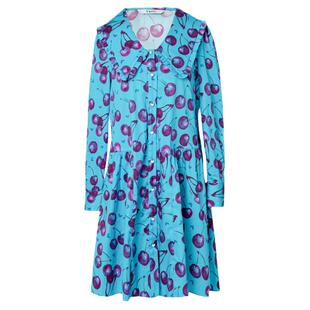 tanni新款法式度假车厘子女孩V型娃娃领连衣裙TN11DR159B