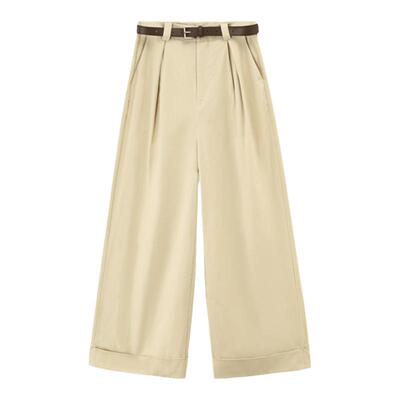 gcrues气质百搭阔腿裤