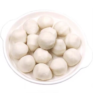 南通特产蟹黄鱼丸蟹粉鱼圆白蒲鱼圆包心涮火锅丸子商用如皋白蒲蒲