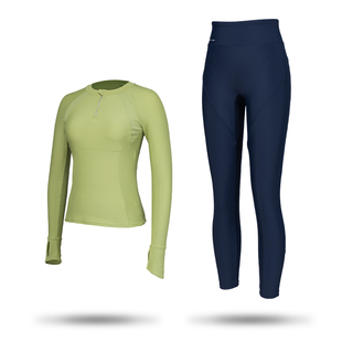 WaterTime泳衣女新款分体防晒保守遮肉休闲冲浪水母潜水服套装