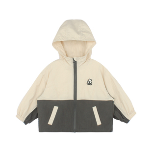 大耳象女童拼色连帽外套+拼色短裤2026春季新款宝儿运动户外套装