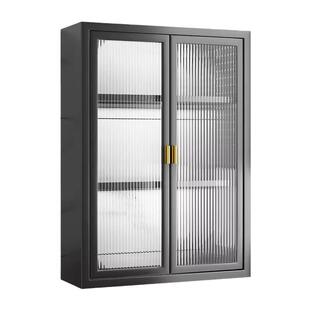 厨房置物柜壁挂式多层小壁柜调料品收纳柜调料瓶储物柜调料置物架