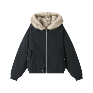 Dangerouspeople薛之谦dsp复古座山雕毛领棉服潮牌冬季保暖厚外套