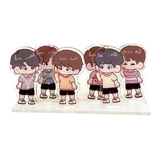 亚克力立牌定制人形双插多插立牌定做diy小情侣照片动漫小摆件