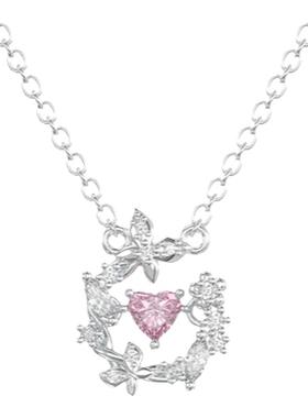 KOOKISS蝶影心间项链925银女