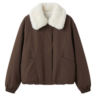 慵懒风高级感毛领派克服女装2025新款独特chic洋气宽松初冬短外套