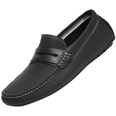 【超轻软底】VOLO犀牛真皮豆豆鞋