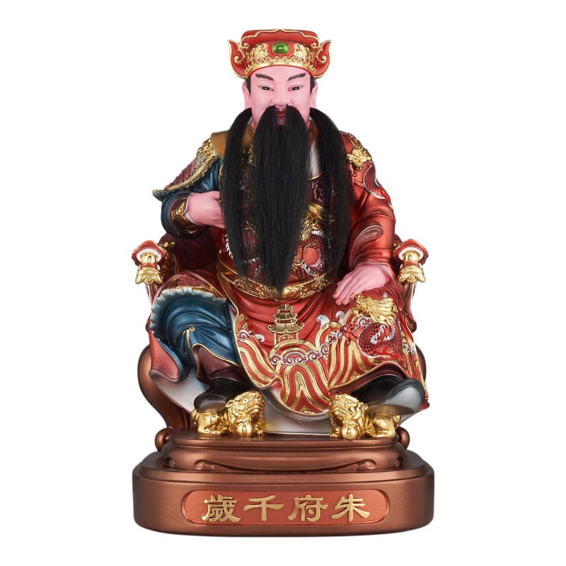 树脂金缕彩五府王爷摆件