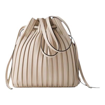 小打褶迷你束口女提包