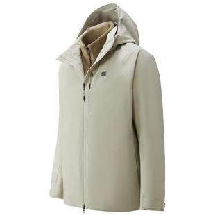 KOLON SPORT可隆冲锋衣2级Polartec男女连帽硬壳抓绒三合一夹克