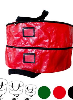 2021新品双层圣诞花环储花环圣诞人造物英寸袋袋PE收纳袋30假日