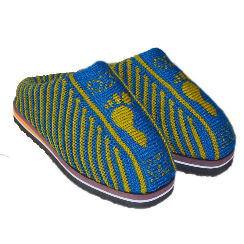 孺子牛纯手工编织毛线拖鞋成品保暖防滑婚嫁鞋秋冬季棉拖鞋男女款