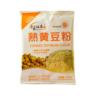 秦禾汉麦熟黄豆粉230克袋装用于红糖糍粑驴打滚烘焙原料烧烤撒料
