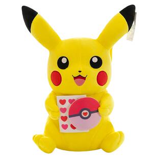 正版宝可梦皮卡丘厨师比卡丘派对闪电卡丘比安抚男孩抱枕生日礼物