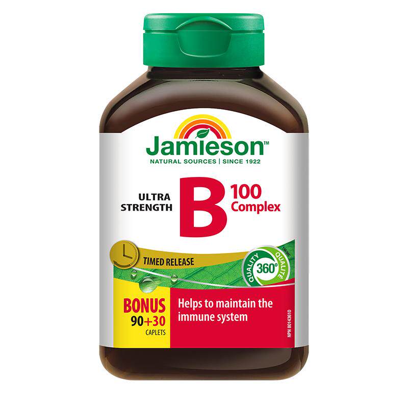 jamieson健美生维生素B100 复合片肌醇 120片/瓶