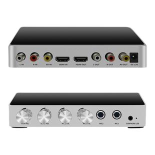 家用HDMI音视频混音器卡拉OK电视唱K有线麦克风RCA传输回音壁K歌