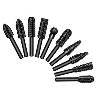 木工电动旋转锉磨头抛光打磨雕刻头合金木雕根雕铣刀木锉套装工具