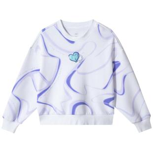 【商场同款】361度童装女童套头卫衣2026年春秋新款中大童卫衣