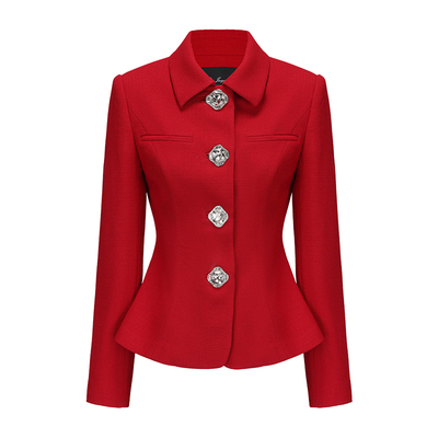 NanaJacqueline翻领钻饰套装