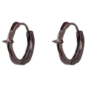 s925银甜酷暗黑系星星夏日韩耳圈