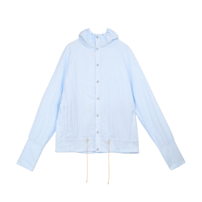 锦纶混纺花边连帽衬衫