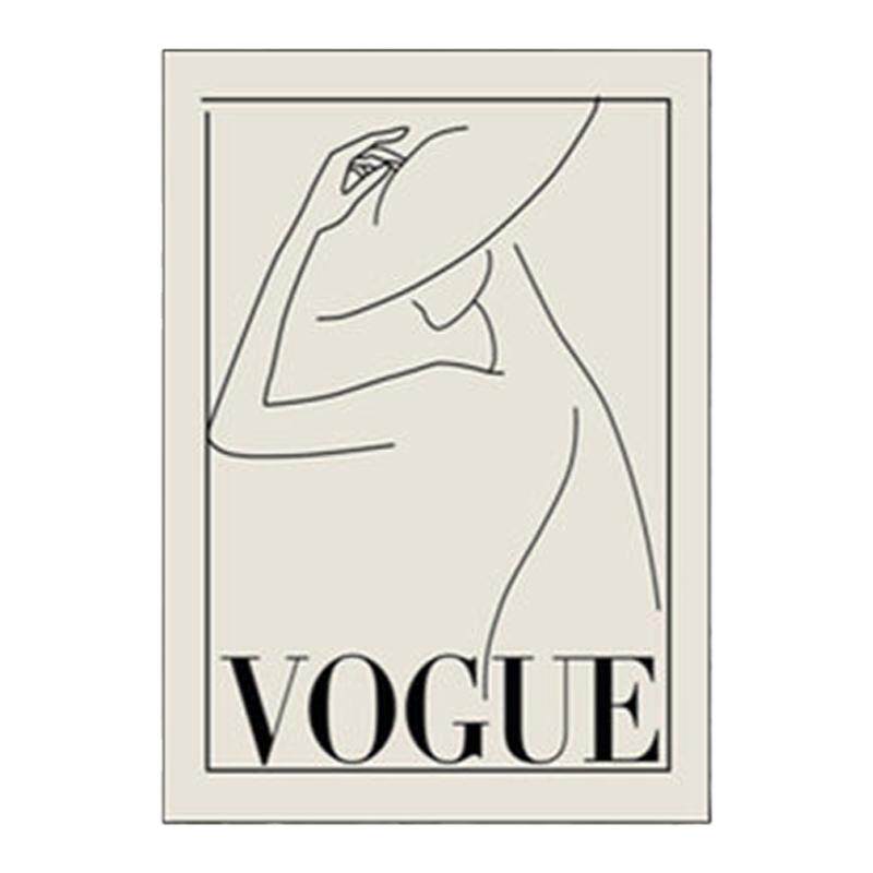 VOGUE北欧风格ins艺术线条装饰画