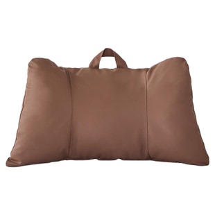 小牛皮床头靠垫软包护腰枕沙发汽车宿舍办公抱枕背垫久坐睡觉神器