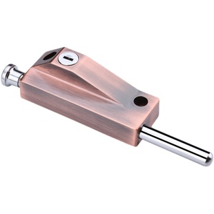 C级旋转门地锁地插销有框玻璃门锁明装木门铝合金门防盗落地插锁