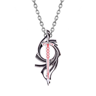 幸运石阿尔托莉雅项链fgo官方联名动漫周边fate黑saber吊坠银饰品