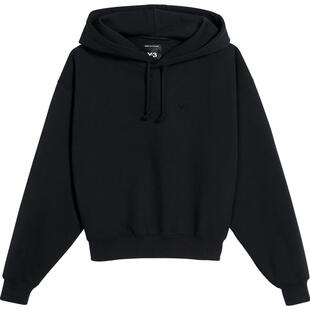Y-3/Y3山本耀司春季女士短款时尚连帽黑色卫衣JX7373