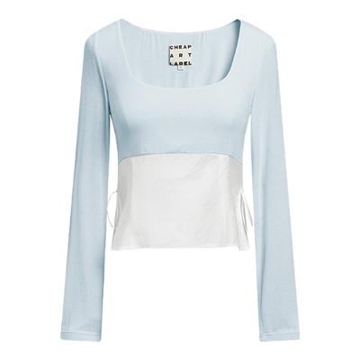 cheapartlabel挖领绑带上衣