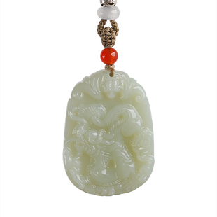 保真和田玉十二生肖吊坠玉佩男玉石生肖马玉坠本命年挂件项链女