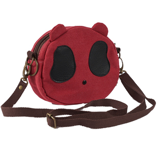 可爱公仔斜挎包女帆布玩偶女童儿童小包包卡通时尚小包潮红手机包