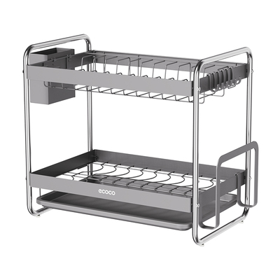 ecoco碗碟收纳架架厨房置物架