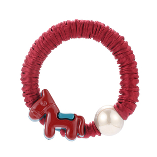 2026马年装饰新年红色小肠发圈皮筋女扎头头绳高弹力发绳过年头饰