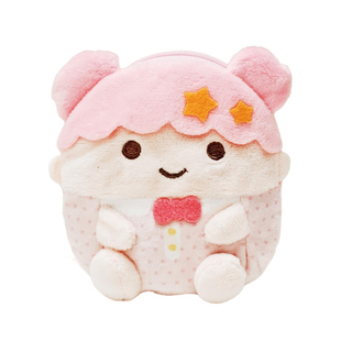 日系三丽鸥hellokitty美乐蒂双子星毛绒收纳零钱包耳机小挂件礼物