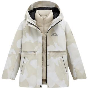 波司登秋冬新款三合一儿童羽绒服防风防泼水保暖收腰派克服外套