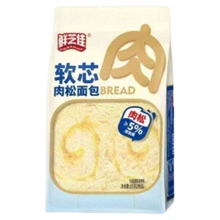 鲜芝佳软芯肉松面包代早餐软吐司2枚独立包装85g袋装学生课间零食