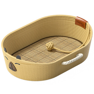 2026热卖藤编猫窝四季通用猫咪半封闭安全感新型新式小猫夏天睡窝