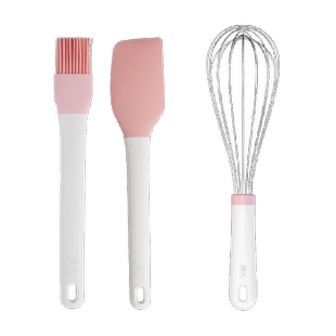 包邮展艺油刷刮刀套装厨房月饼烘培烧烤刷面包刀打蛋器食品级硅胶