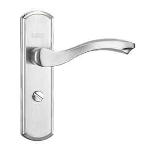 加厚不锈钢卫生间门锁无钥匙静音洗手间厕所厨房卧室铝合金通用型