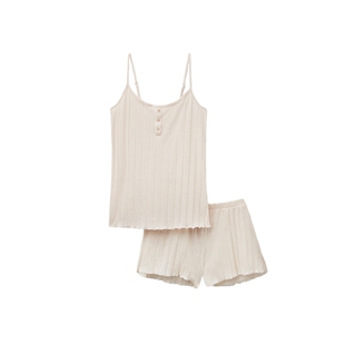 Intimissimi意舒漫26夏季新品简约吊带背心短裤睡衣套装PCD964S