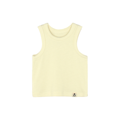 大耳象女童纯色工字背心2026夏季新款宝儿优可丝百搭无袖薄上衣