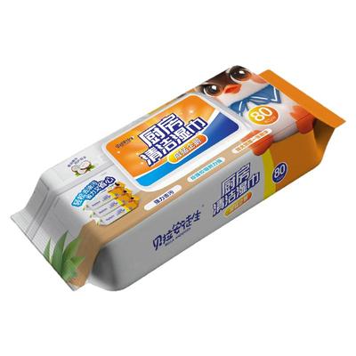 威猛企鹅厨房湿巾1包加大加厚