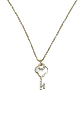 气质百搭复古钥匙贝壳项链