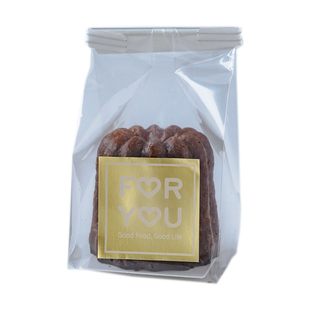 可露丽包装袋透明马芬曲奇卷边袋烘焙扎丝袋子小蛋糕玛德琳自封袋