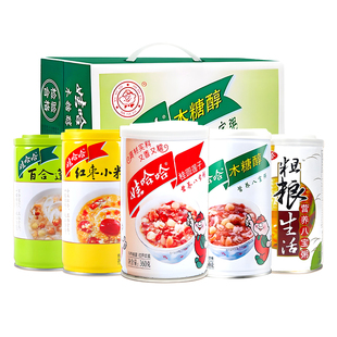 娃哈哈桂圆莲子八宝粥360g*12瓶木糖醇速食粥银鹭桂圆莲子八宝粥